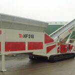 Demo tour gestart met nieuwe Telestack HF518 rupsmobiele transportband