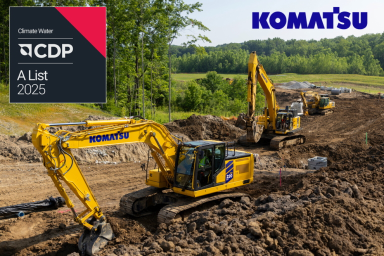 Komatsu erkend door CDP als "A-lijst" met de hoogste score voor klimaatverandering en water