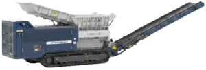 Zware mobiele breker voor bouw- en sloopprojecten, verhuur door Van der Spek Vianen.