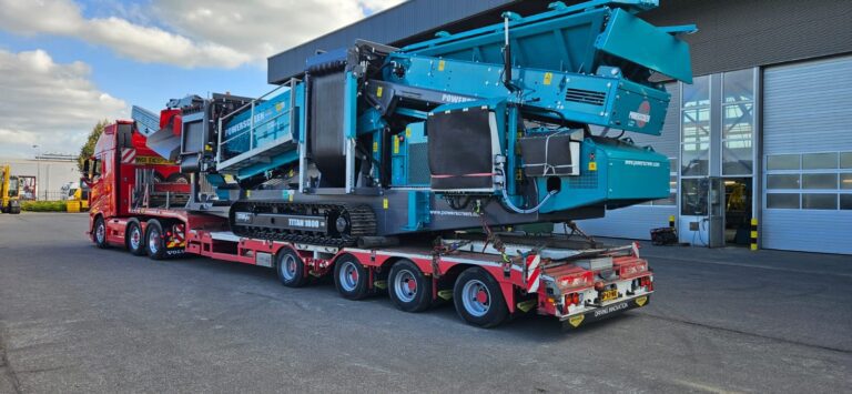 Nieuwe zeer complete elektrische Powerscreen Titan 1800 geleverd bij de Leemans Groep