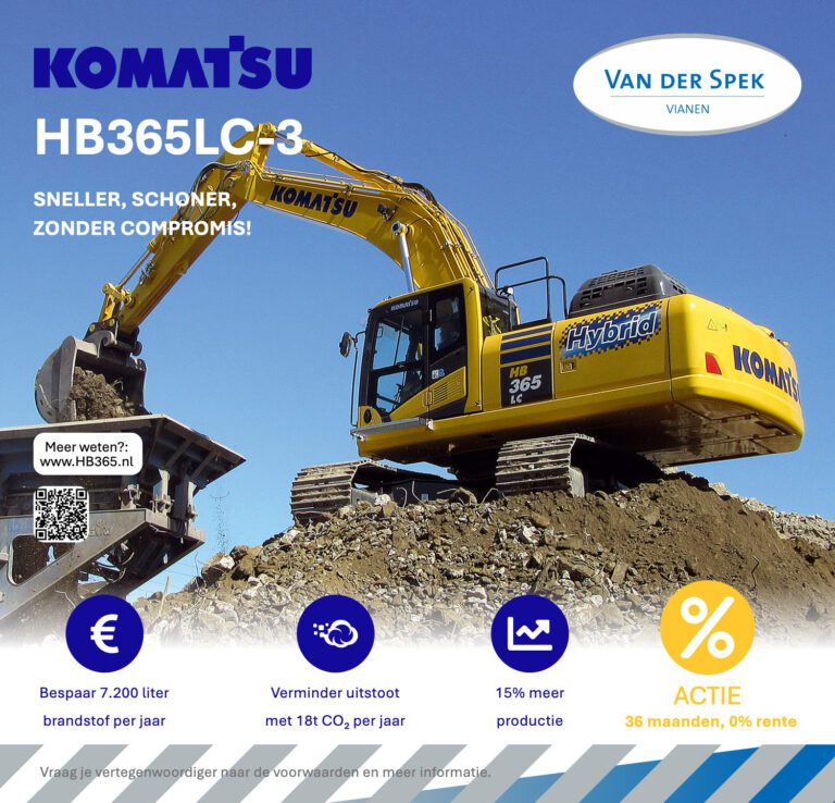 Komatsu graafmachine HB365LC-3 Hybrid - 0% Actie