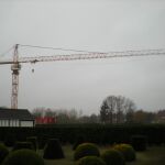 Second-hand tower crane type 200 EC-HM 10 FR.tronic for the company Christiaens at Oostkamp