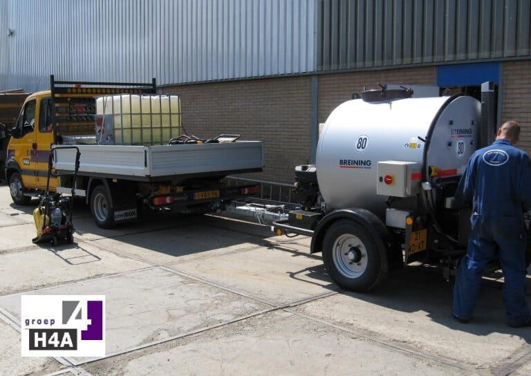 H4a neemt Breining Smart 1300 sproeimachine in gebruik!